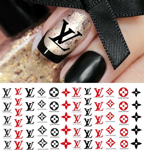 louis vuitton nail design stickers|louis vuitton nail art decals.